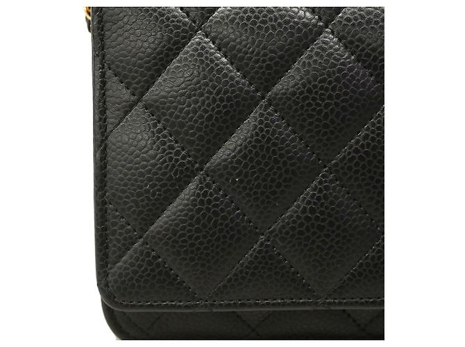 Portafoglio a spalla con catena Chanel Matelassé Nero - vista 6