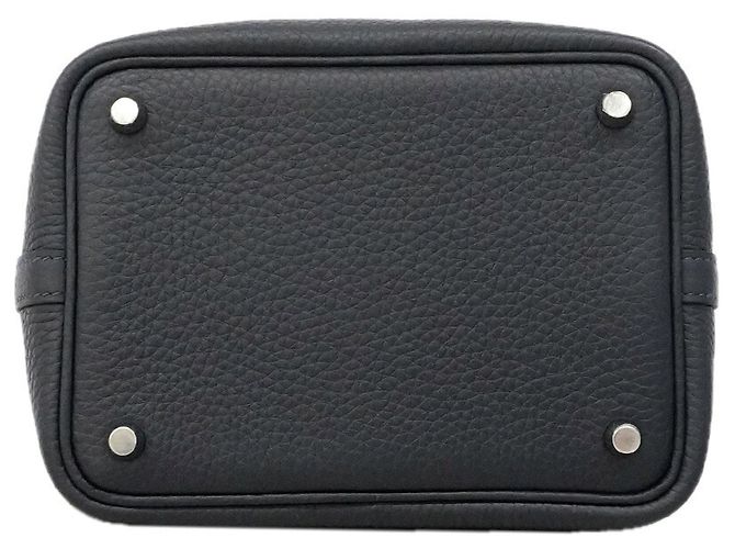 Hermès Borsa Hermes Picotin Lock PM Blu navy - vista 3