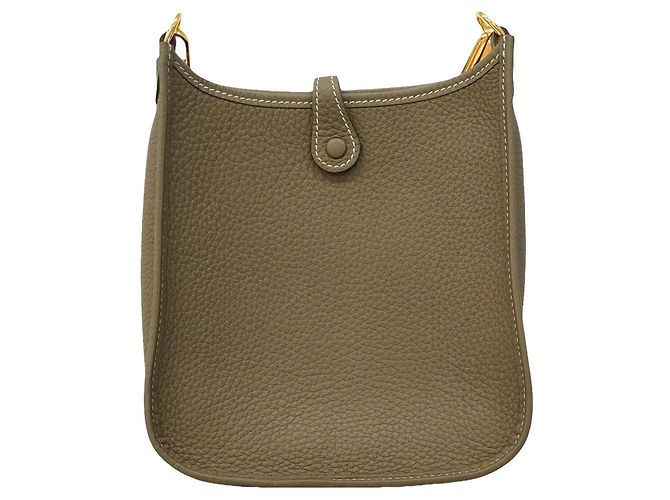Hermès Borsa a tracolla Hermes Evelyne TPM in Etoupe Gray Taupe - vista 10