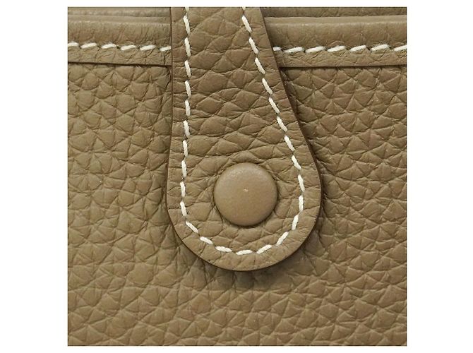 Hermès Borsa a tracolla Hermes Evelyne TPM in Etoupe Gray Taupe - vista 8