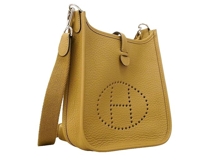 Hermès Borsa a tracolla Hermes Evelyne TPM Marrone - vista 2