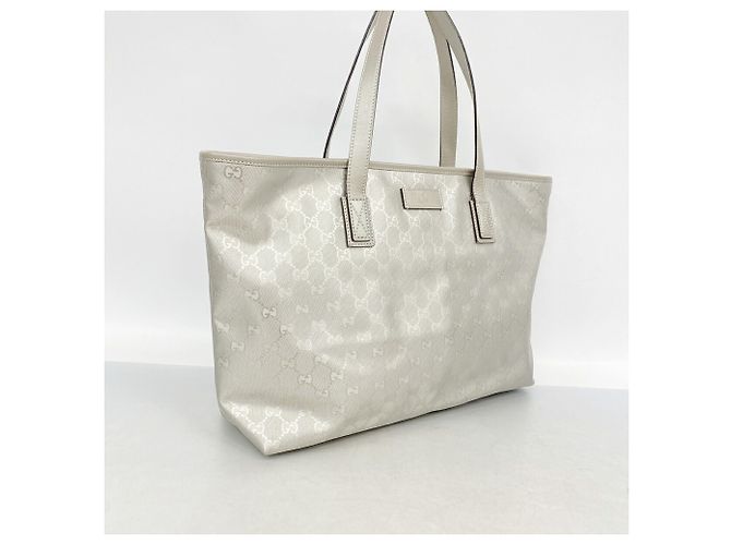 Borsa Tote Gucci GG Stampata Argento - vista 2