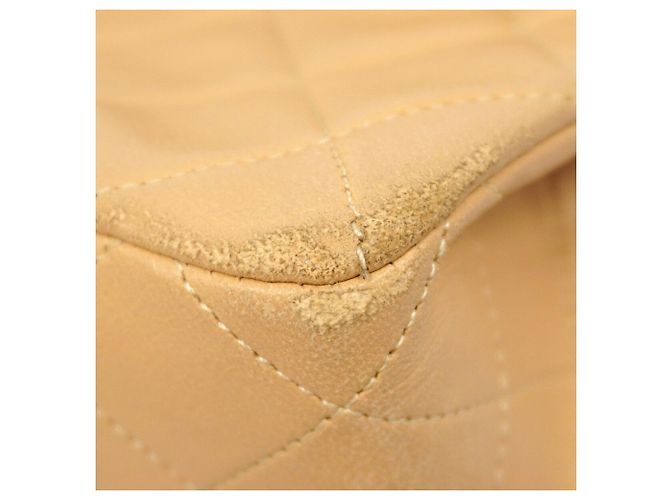 Borsa a tracolla con catena Chanel Matelassé Beige - vista 6