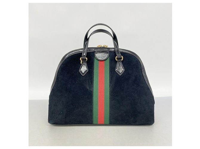 Borsa 2-Way Gucci Ophidia in camoscio nero - vista 10