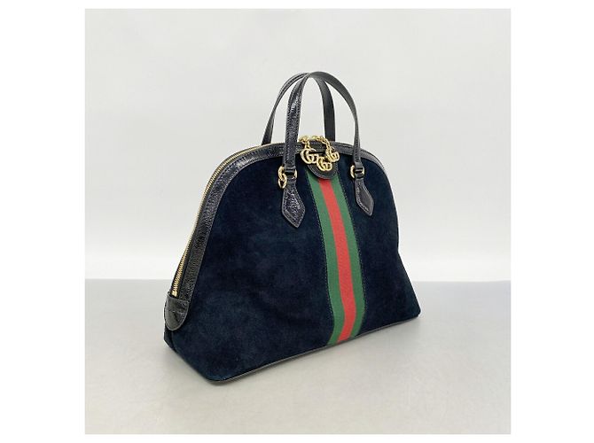 Borsa 2-Way Gucci Ophidia in camoscio nero - vista 2