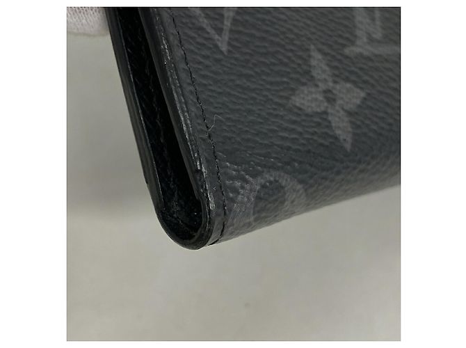 Portamonete Louis Vuitton Monogram Eclipse Nero - vista 5