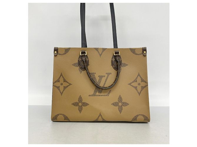 Borsa Tote Louis Vuitton Monogram Giant Reverse OnTheGo MM Marrone - vista 10