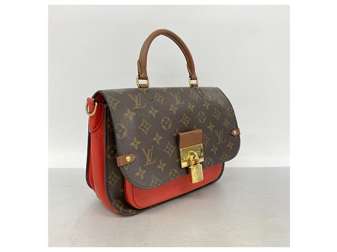 Borsa Louis Vuitton Monogram Vaugirard PM Marrone Rosso - vista 2