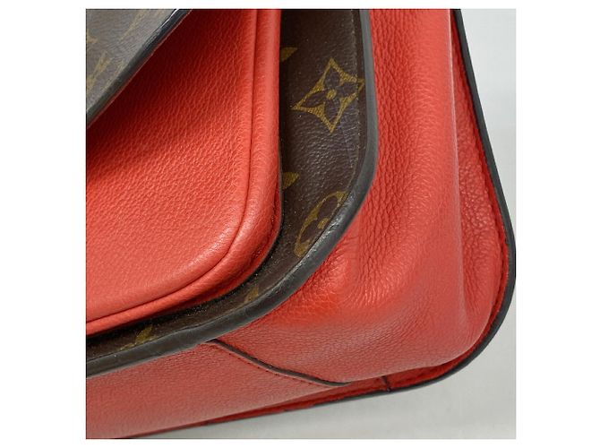 Borsa Louis Vuitton Monogram Vaugirard PM Marrone Rosso - vista 6