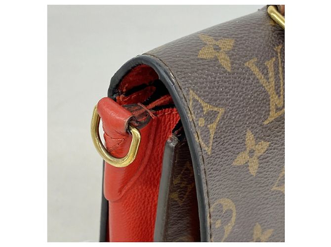 Borsa Louis Vuitton Monogram Vaugirard PM Marrone Rosso - vista 7