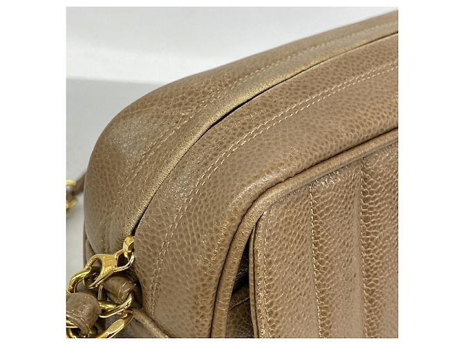 Borsa a tracolla con catena Chanel Mademoiselle Marrone chiaro - vista 7