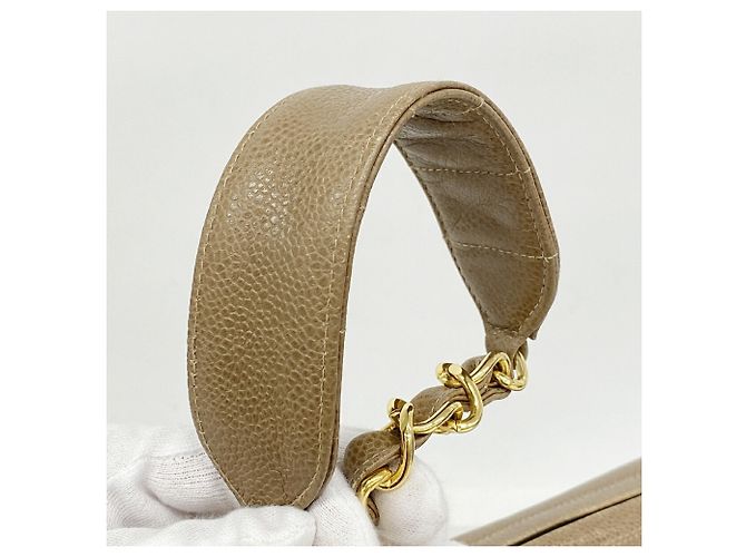Borsa a tracolla con catena Chanel Mademoiselle Marrone chiaro - vista 8