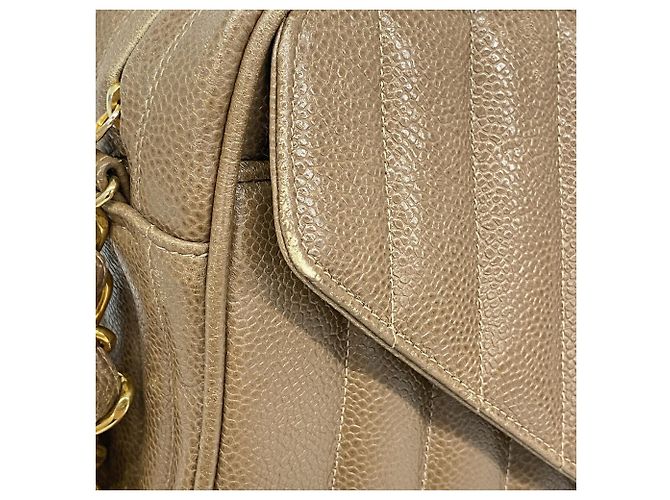 Borsa a tracolla con catena Chanel Mademoiselle Marrone chiaro - vista 9