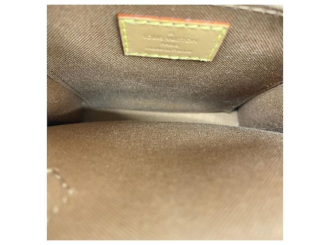 Louis Vuitton Monogram Petite Sac Plat Handtasche Braun - Ansicht 4