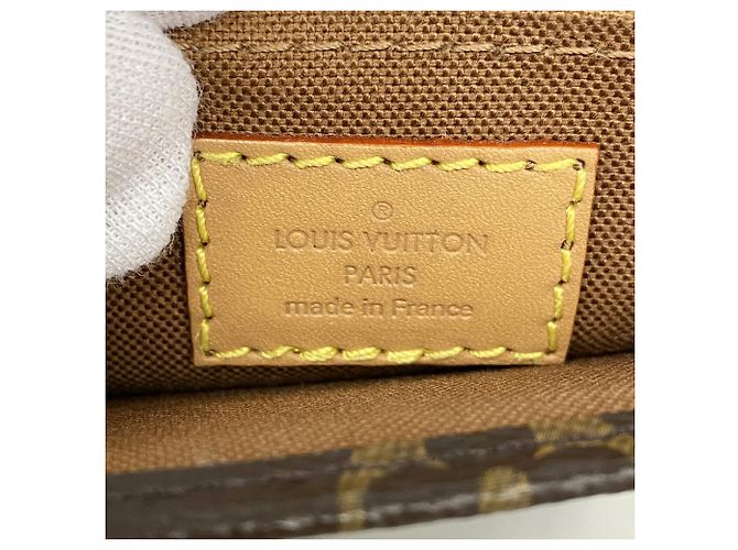 Louis Vuitton Monogram Petite Sac Plat Handtasche Braun - Ansicht 5