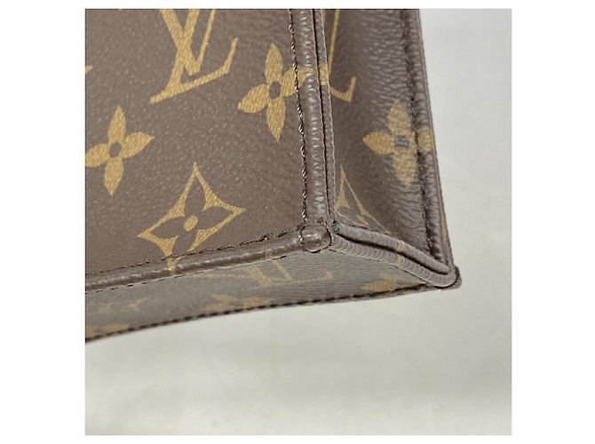 Louis Vuitton Monogram Petite Sac Plat Handtasche Braun - Ansicht 6