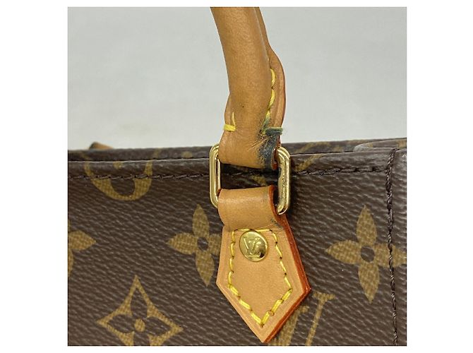 Louis Vuitton Monogram Petite Sac Plat Handtasche Braun - Ansicht 8
