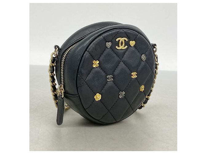 Borsa a tracolla con catena Chanel Matelassé Nero - vista 2