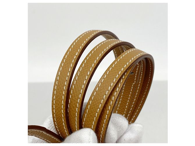 Hermès Portafoglio a tracolla Hermes Maillon Tougo D'oro - vista 5