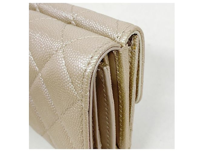 Portafoglio tri-fold Chanel rosa metallizzato Argento - vista 6