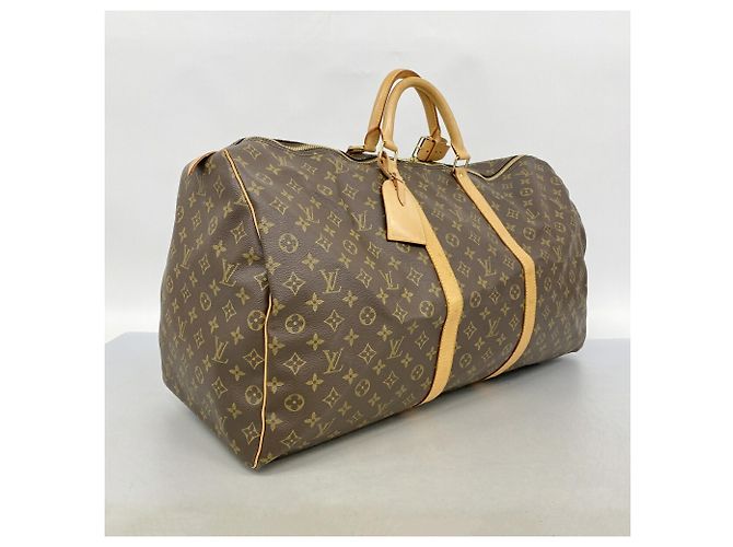 Louis Vuitton Boston Monogram Keepall 60 Marrone - vista 2