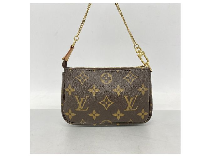 Louis Vuitton Monogram Mini Pochette Accessoires Castaño - vista 8