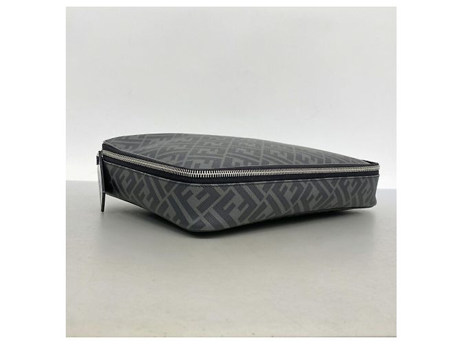 Pouch Fendi nera e grigia Marrone Nero - vista 2