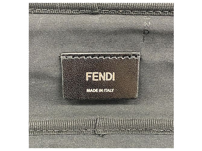 Pouch Fendi nera e grigia Marrone Nero - vista 5
