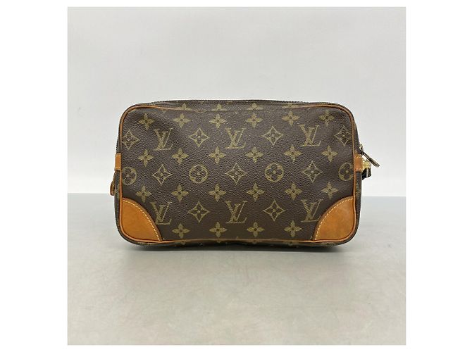 Borsa a pochette Louis Vuitton Monogram Marly Dragonne GM Marrone - vista 10