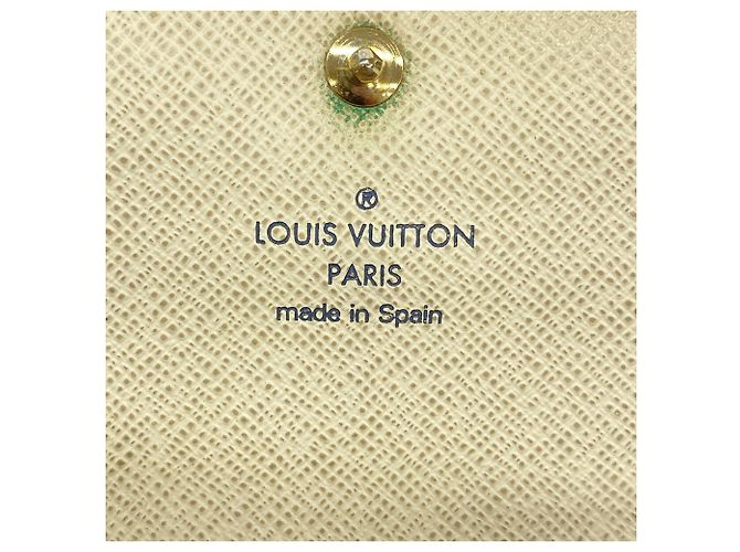 Louis Vuitton Damier Azur Portefeuille Sarah Long Wallet Bianco - vista 4