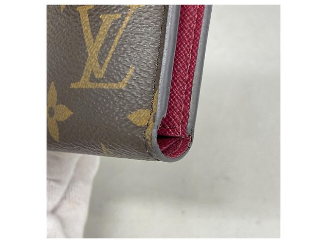 Portafoglio Louis Vuitton Tri-fold in Fuchsia Fuschia - vista 5