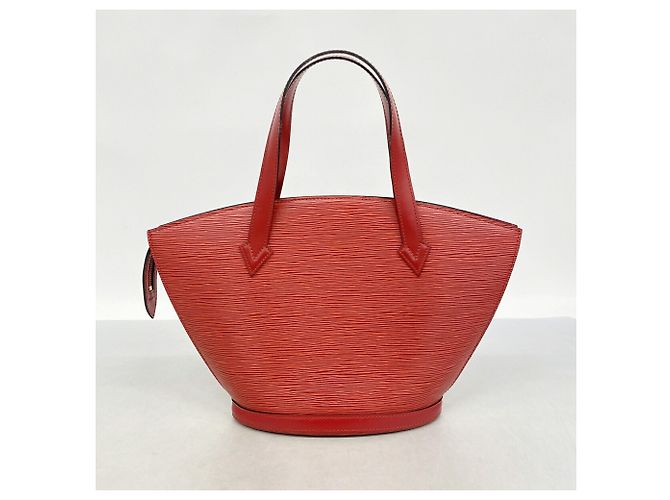 Borsa Louis Vuitton Epi Saint Jacques Rosso - vista 10