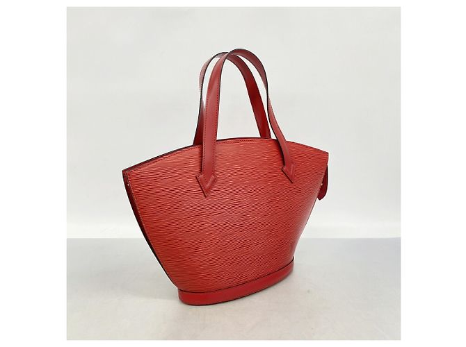 Borsa Louis Vuitton Epi Saint Jacques Rosso - vista 2