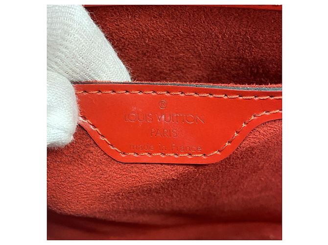 Borsa Louis Vuitton Epi Saint Jacques Rosso - vista 5