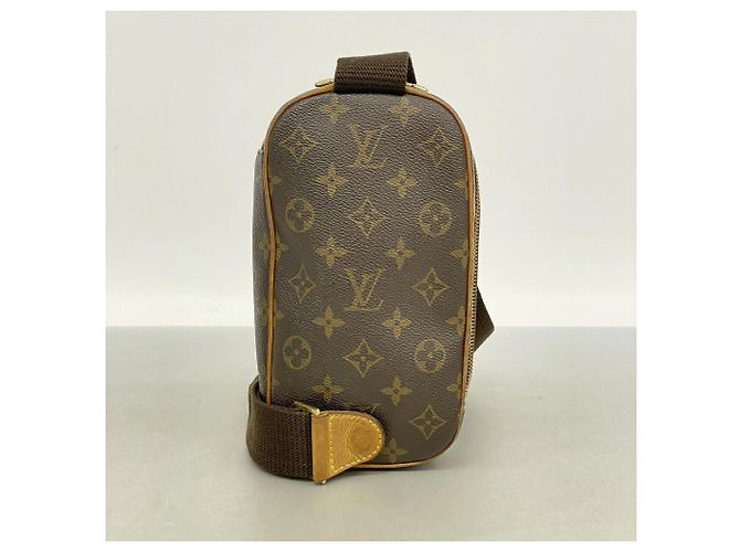 Borsa Louis Vuitton Monogram Pochette Gange Marrone - vista 10