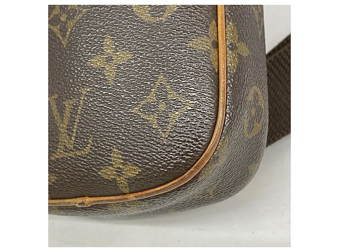Borsa Louis Vuitton Monogram Pochette Gange Marrone - vista 6
