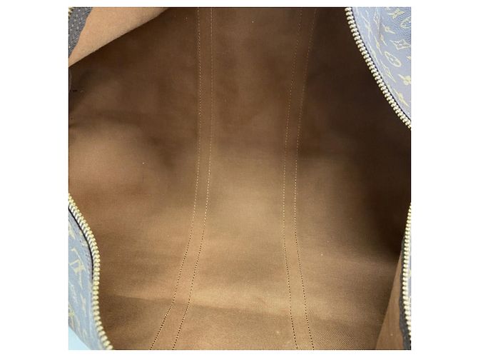 Louis Vuitton Boston Monogram Keepall Bandoulière 55 Marrone - vista 4