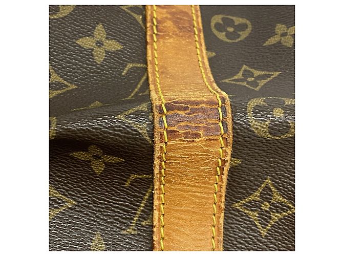 Louis Vuitton Boston Monogram Keepall Bandoulière 55 Marrone - vista 6
