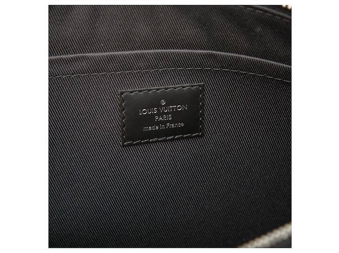 Louis Vuitton Black Monogram Eclipse Discovery Pochette GM Negro - vista 5
