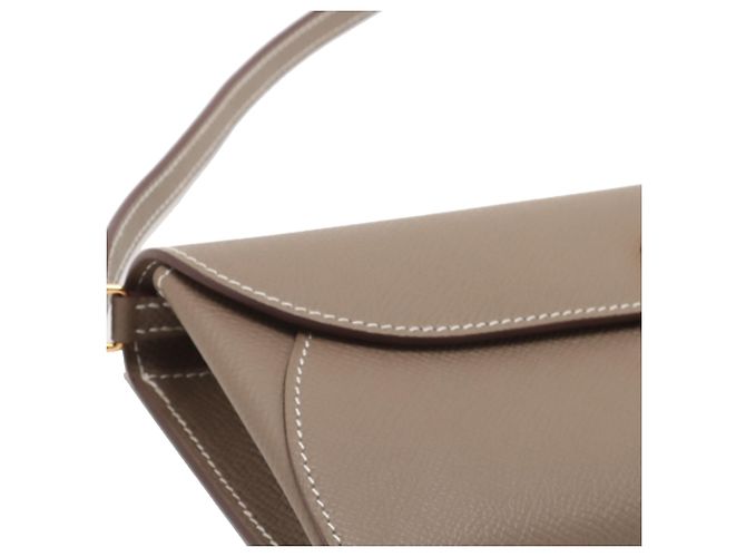 Portafoglio Hermès Brown Epsom Chaine d Ancre To Go Marrone Taupe - vista 9