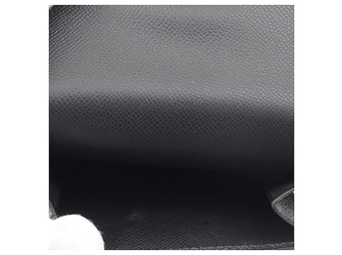 Cartera compacta Hermès Black Veau Madame Kelly Pocket Negro - vista 4
