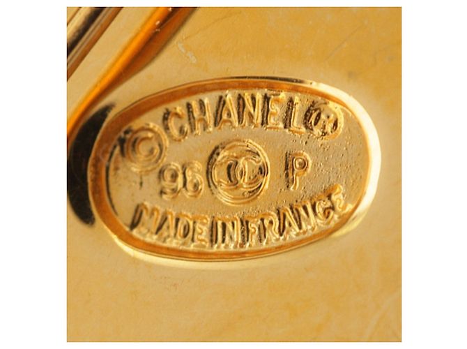 Spilla Chanel Gold CC placcata oro con chiusura a rotazione D'oro - vista 4