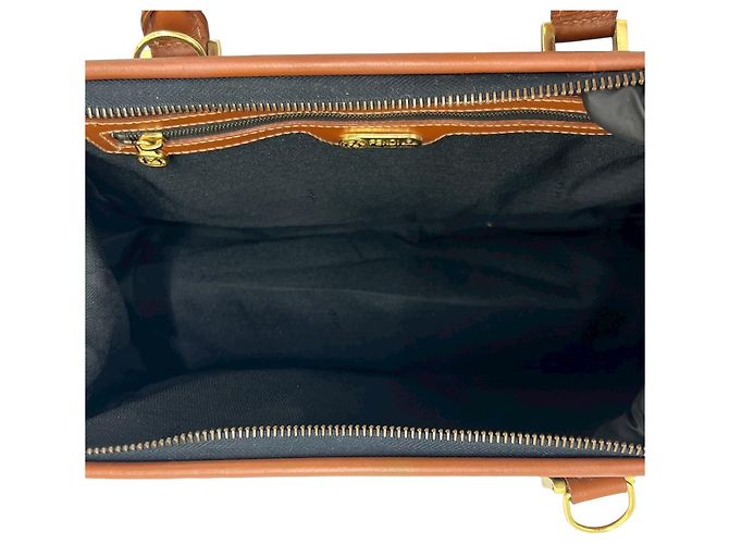 Fendi Brown Pequin Boston Marrone Marrone chiaro - vista 5
