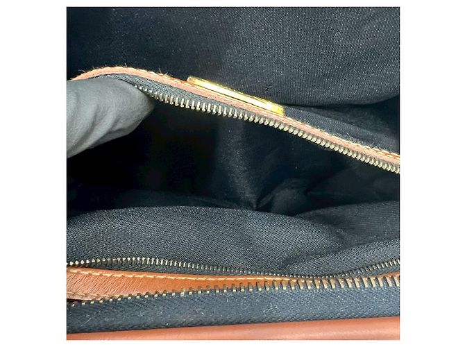 Fendi Brown Pequin Boston Marrone Marrone chiaro - vista 6
