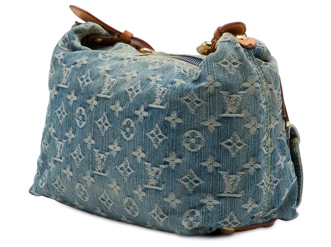 Louis Vuitton Blue Monogram Denim Baggy PM - vista 2