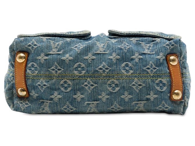 Louis Vuitton Blue Monogram Denim Baggy PM - vista 3