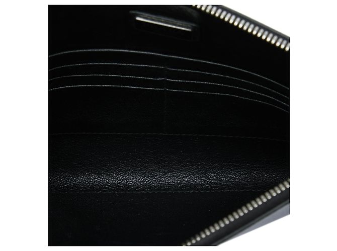 Clutch Prada in pelle Saffiano nera con logo Nero - vista 4