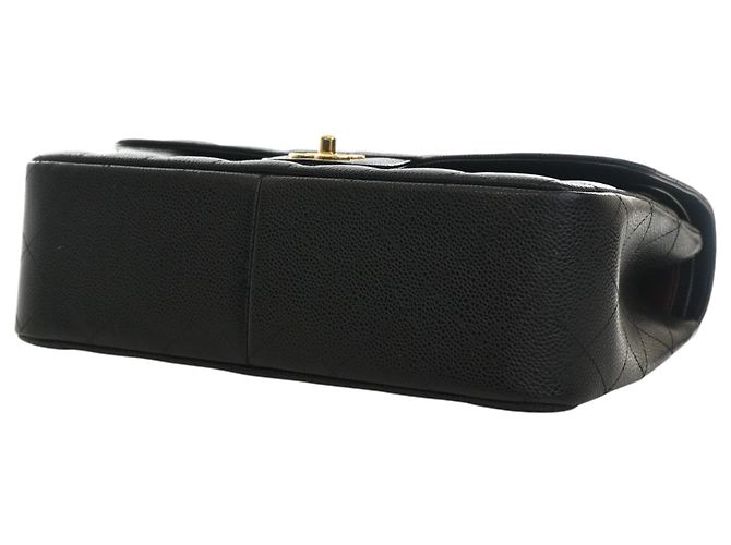 Chanel Black Jumbo Classic Caviar Double Flap Nero - view 10