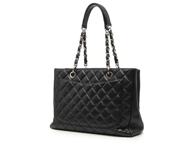 Borsa Chanel Grand Shopping Tote in pelle caviar nera Nero - vista 2