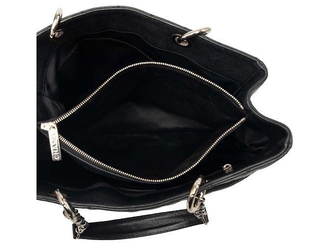 Borsa Chanel Grand Shopping Tote in pelle caviar nera Nero - vista 4